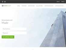 Tablet Screenshot of bitcoinsback.com